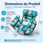 Fauteuil Flottant Premium – Transat Gonflable de Piscine