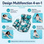 Fauteuil Flottant Premium – Transat Gonflable de Piscine