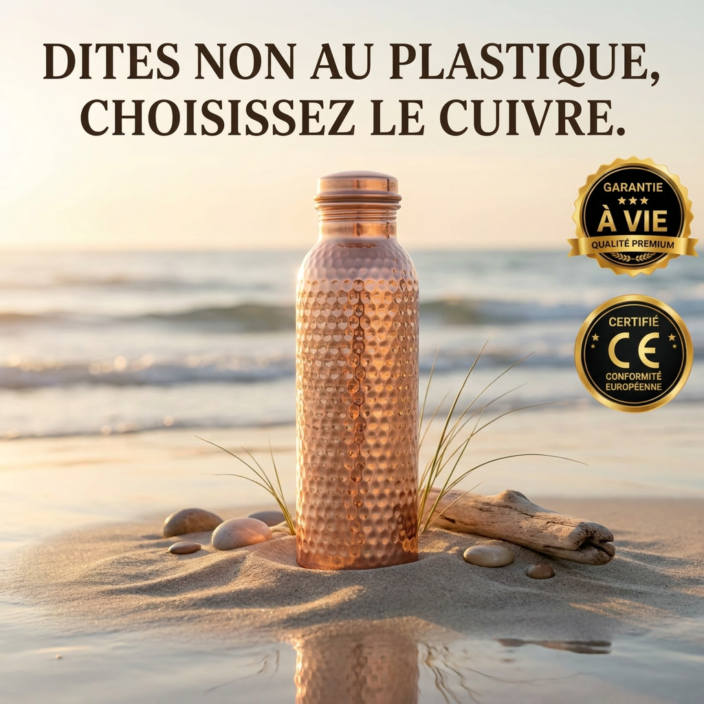 Gourde en Cuivre – Maison Nadea™ | L'Eau Purifiée Naturellement, Sans Plastique